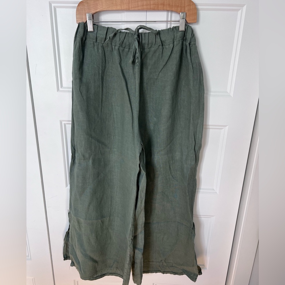 Women’s sage green Linen Pants